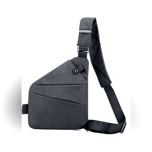 Unisex Anti Theft Travel Bag Grey-Right Shoulder Brand New